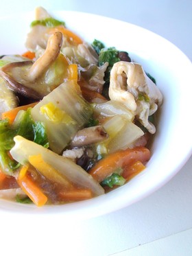 我が家の八宝菜(中華丼)*