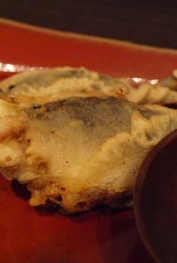 鰺のチーズサンド天ぷら