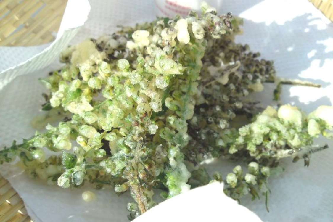 紫蘇の実 花穂 の天ぷら レシピ 作り方 By 武茶志 クックパッド 簡単おいしいみんなのレシピが378万品