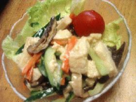 高野豆腐のサラダ