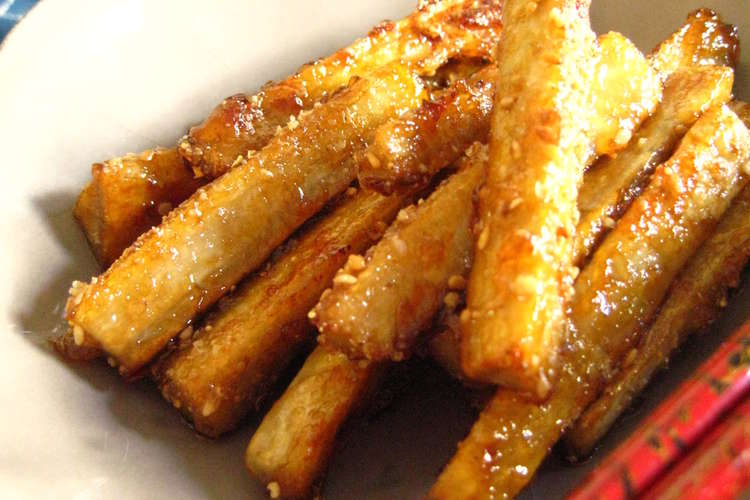 簡単おつまみ ゴマごぼうスティック レシピ 作り方 By Cookpading クックパッド 簡単おいしいみんなのレシピが354万品