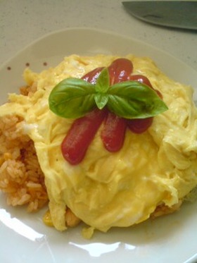 ☆チキンライス☆の美味しいオムライス♪
