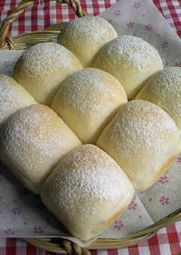 米粉の白パン♪(練乳パン）