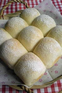 米粉の白パン♪(練乳パン）
