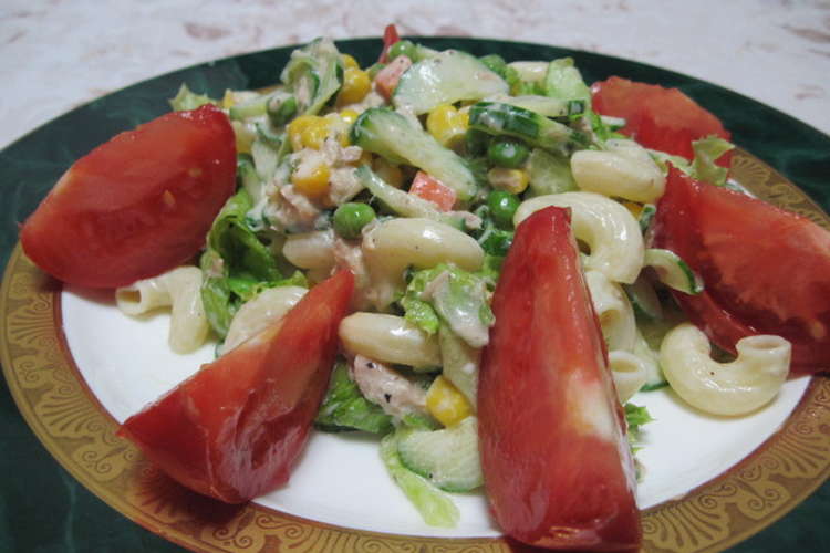 レタスたっぷりマカロニサラダ レシピ 作り方 By Harucook クックパッド 簡単おいしいみんなのレシピが351万品