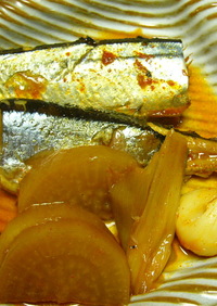 ☆秋刀魚のピリ辛韓国風煮★