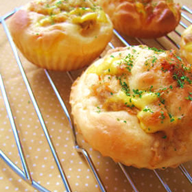 ホットケーキミックスでツナマヨパン レシピ 作り方 By 4110 クックパッド