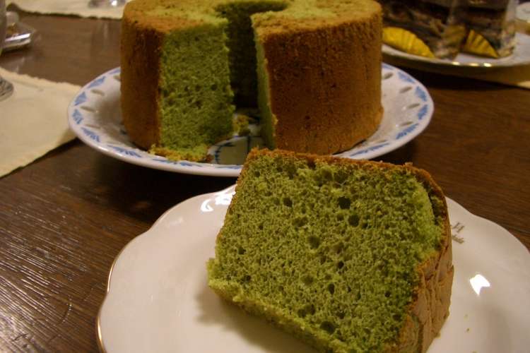 しっとりふわふわ抹茶シフォンケーキ レシピ 作り方 By かっぱちゃん クックパッド 簡単おいしいみんなのレシピが349万品