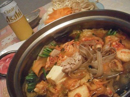 ピーラー野菜deキムチ鍋の画像
