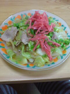 マルタイの棒ラーメンで焼きラーメン♪