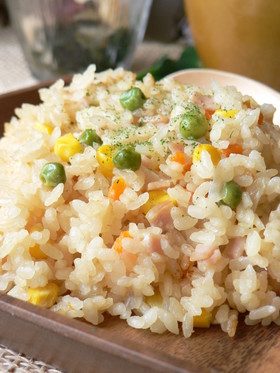 ♥♡♥炊飯器で…豆乳misoライス♥♡♥