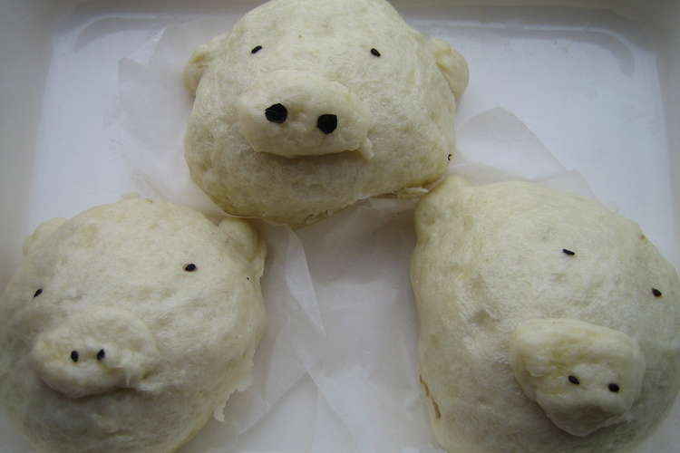 かわいい豚まん 肉まん レシピ 作り方 By ぱきらあいびー クックパッド 簡単おいしいみんなのレシピが354万品