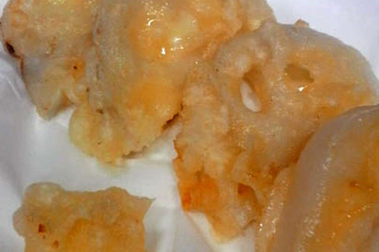 レンコン 蓮 の天ぷら チーズはどこに レシピ 作り方 By Koako クックパッド
