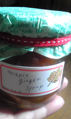 maple ginger syrupの画像