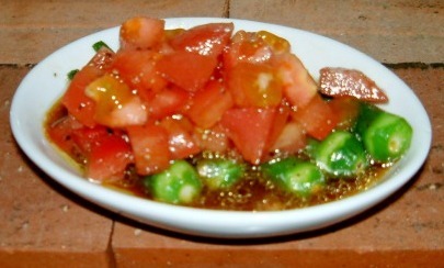 トマトオクラの和伊風サラダの画像