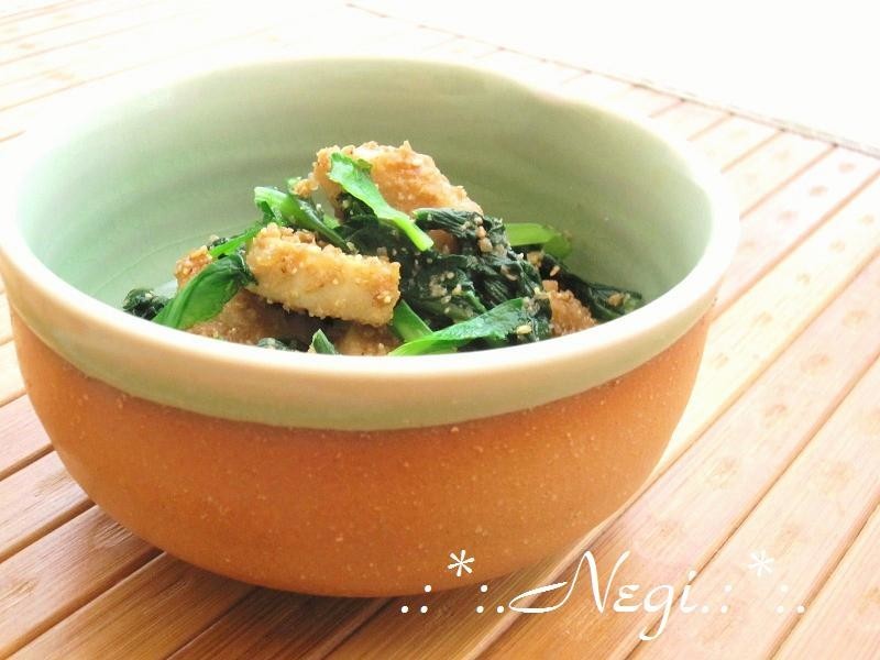 ∮ 里芋と小松菜の✰簡単✰ごま和え ∮の画像