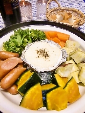 蒸し鍋フォンデュ