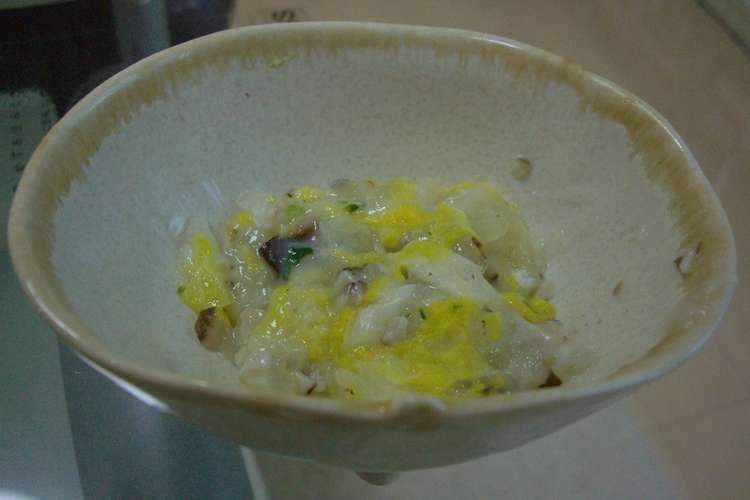 離乳食中期 はくたまっけ のミルク煮 レシピ 作り方 By あきち724 クックパッド 簡単おいしいみんなのレシピが357万品