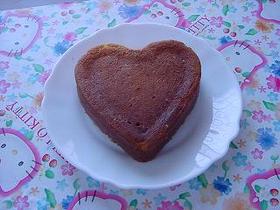 ハートのスポンジケーキ