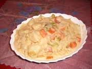 野菜たっぷり濃厚~★エビクリームパスタの写真