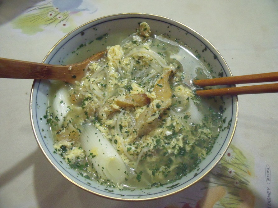 風邪引き始めの韓国スープの画像