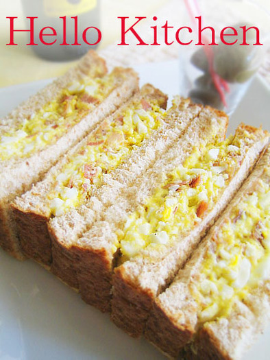 カルボナーラ★サンドイッチの写真