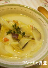 優しい味❤さつま芋のミルクスープ