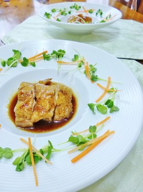 お酢でさっぱり鶏もも肉
