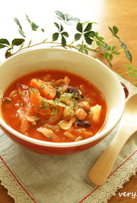 ✿ 野菜とお豆のほっこりトマトスープ ✿
