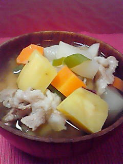 美味しい☆さつま芋の豚汁の画像