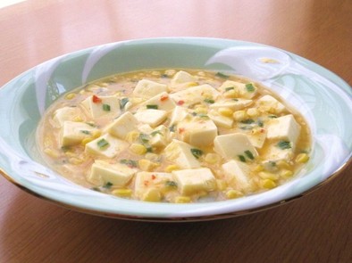 ∮ とろりん♥豆腐とコーンの中華風 ∮ の写真