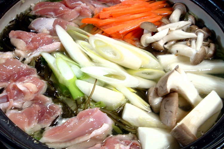 キャベツたっぷり 鶏と野菜 くずきり鍋 レシピ 作り方 By Lupana クックパッド