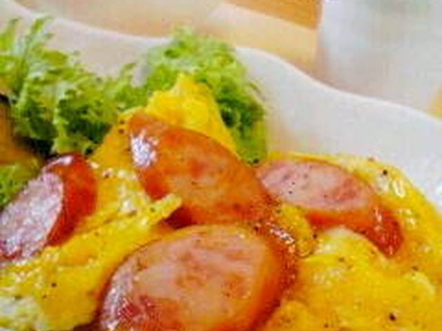 朝ご飯に ウインナースクランブルエッグ レシピ 作り方 By 桃のやさしい薫り クックパッド 簡単おいしいみんなのレシピが351万品