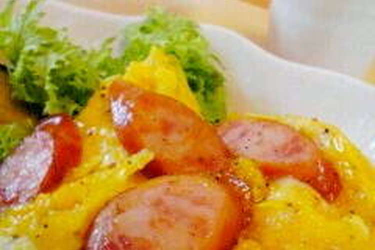 朝ご飯に ウインナースクランブルエッグ レシピ 作り方 By 桃のやさしい薫り クックパッド