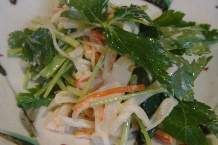 三つ葉と大根のゆず胡椒サラダ レシピ 作り方 By るちあママ クックパッド 簡単おいしいみんなのレシピが370万品