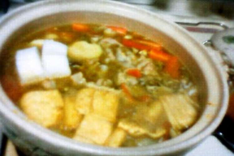 コラーゲン玉入りトマトカレー鍋 レシピ 作り方 By 秋の開運bar クックパッド