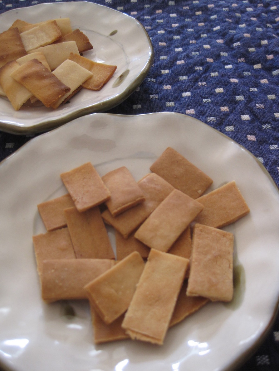 ノンオイル♬米粉使用の生姜煎餅の画像