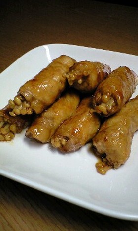 ポン酢しょうゆで仕上げる!えのきの豚肉巻