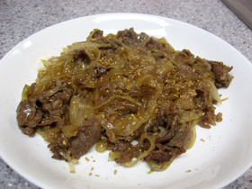 タカラ本みりん入り牛肉とはるさめの炒め物
