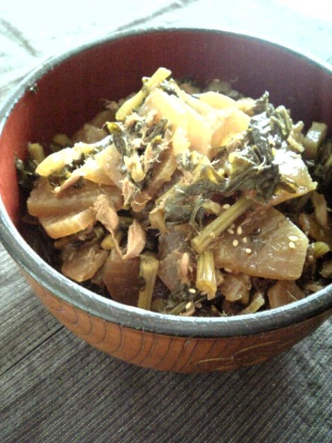 ご飯のお供♪大根葉とツナの炒め煮の画像