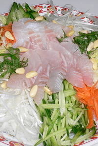 中華風鯛のお造りサラダ