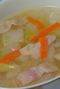 圧力鍋de簡単とろける白菜スープ