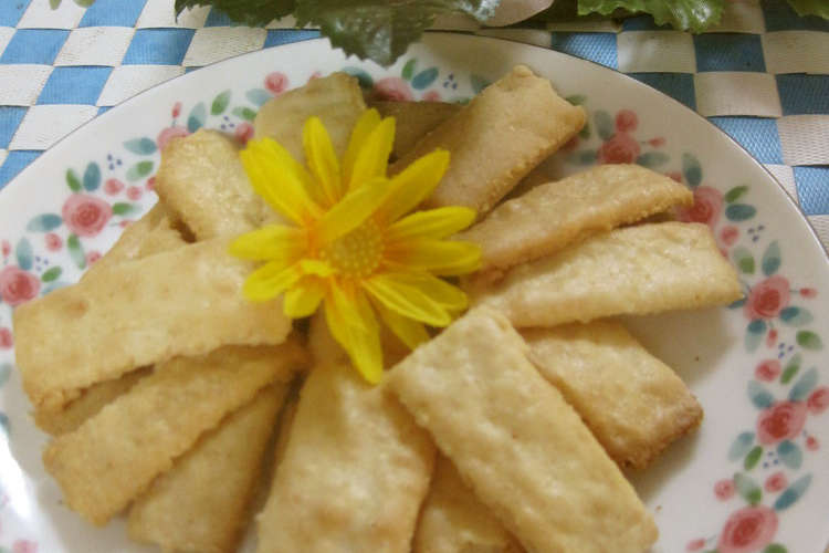 ノンオイル 米粉使用のココナッツ煎餅 レシピ 作り方 By Miyuki12 クックパッド