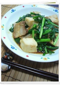 栄養バランスばっちり❤豆腐とニラの炒め煮