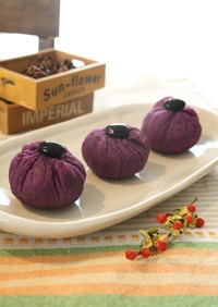 紫芋✿茶巾絞り