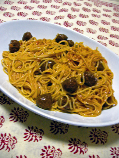 スパゲティ・カリオストロ風ミートソースの写真