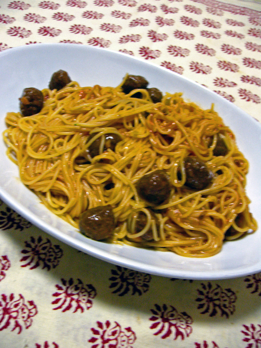 スパゲティ・カリオストロ風ミートソースの画像