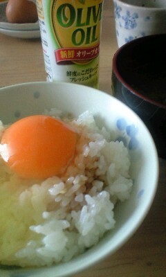 オリーブオイルが決め手の卵かけご飯