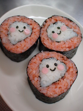 ハロウィン*おばけちゃん海苔巻き