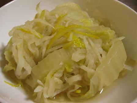 白菜と千切り大根の柚子煮の画像